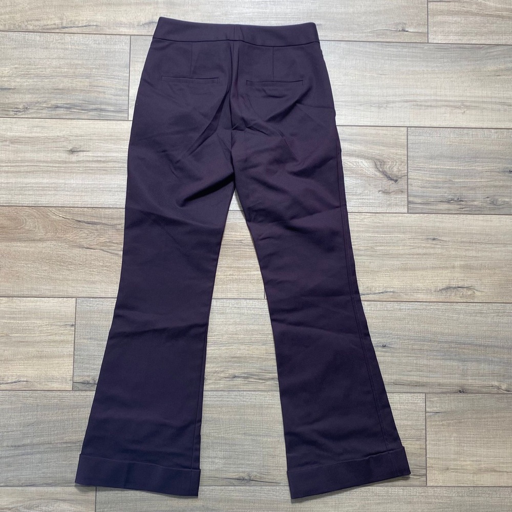 Club Monaco Women Cropped Kick Flare Size 00 Plum - Picture 11 of 13